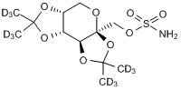 Topiramate - d12  Chemical Structure