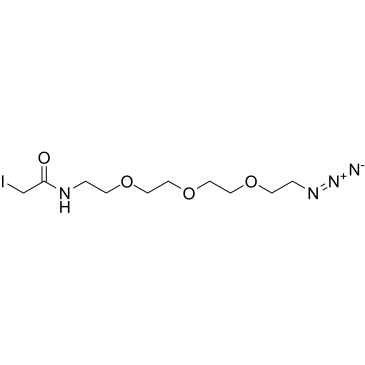 Iodoacetamide-PEG3-azide Chemical Structure