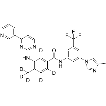 Nilotinib D6 Chemical Structure