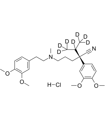 (R)-Verapamil D7 hydrochloride  Chemical Structure