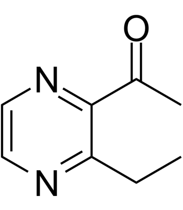 2-Acetyl-3-ethylpyrazine  Chemical Structure