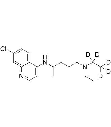 Chloroquine D5  Chemical Structure