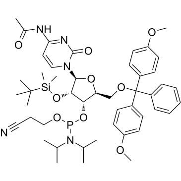 Ac-rC Phosphoramidite  Chemical Structure