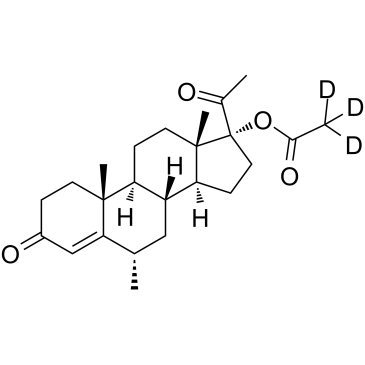 Medroxyprogesterone acetate D3  Chemical Structure