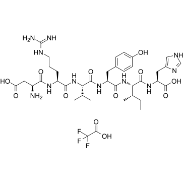 Angiotensin I/II (1-6) (TFA)  Chemical Structure