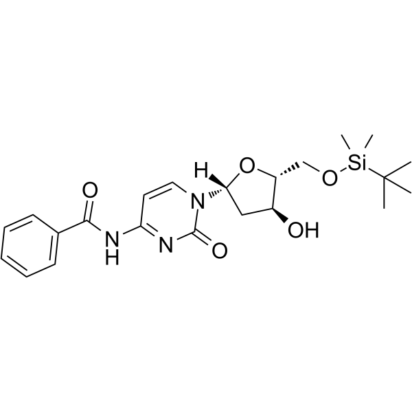 5-O-TBDMS-N4-Benzoyl-2-deoxycytidine  Chemical Structure