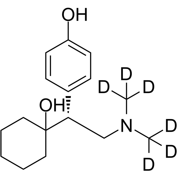 (R)-(-)-O-Desmethyl Venlafaxine D6  Chemical Structure