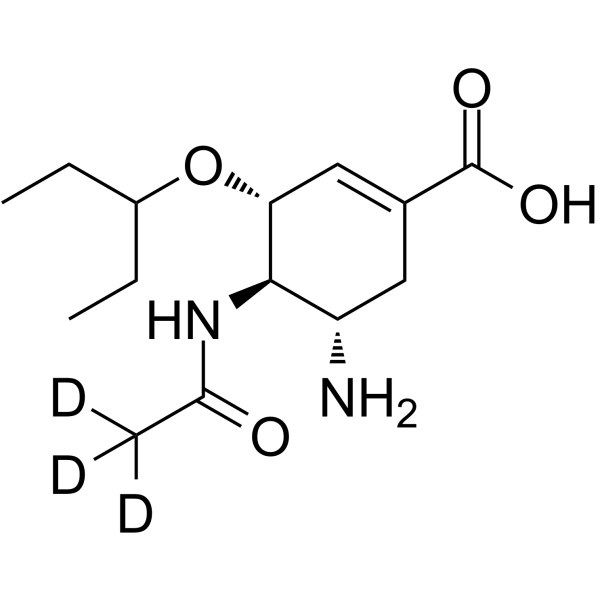 Oseltamivir acid-d3  Chemical Structure