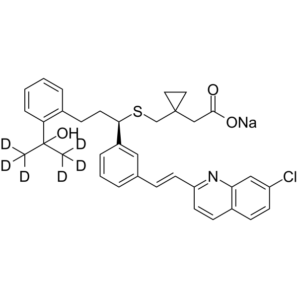 Montelukast-d6 sodium  Chemical Structure