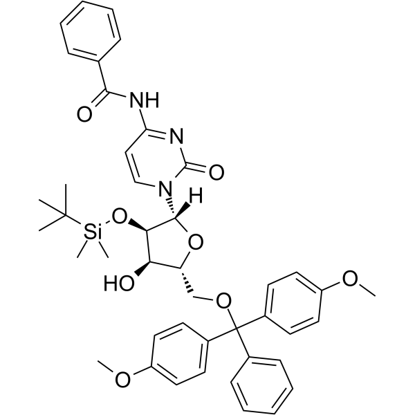 5'-O-DMT-2'-O-TBDMS-Bz-rC  Chemical Structure