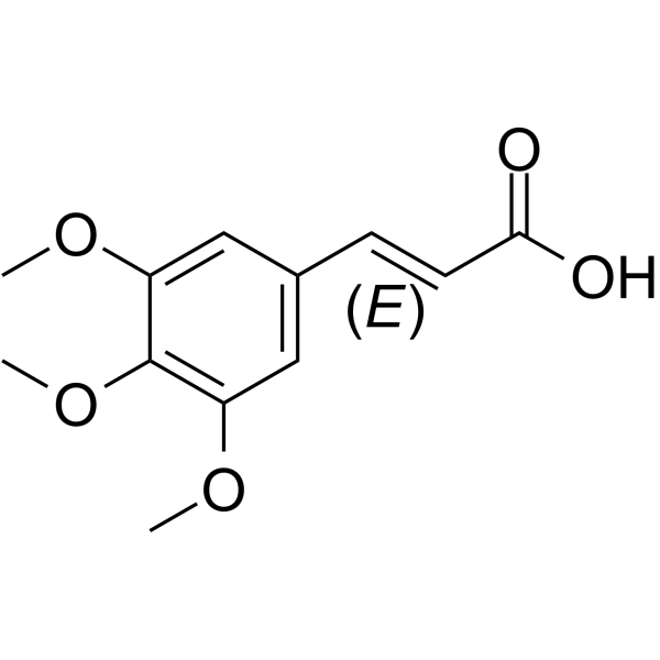 (E)-3,4,5-Trimethoxycinnamic acid  Chemical Structure