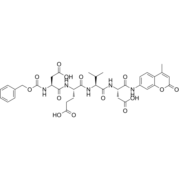Z-DEVD-AMC  Chemical Structure