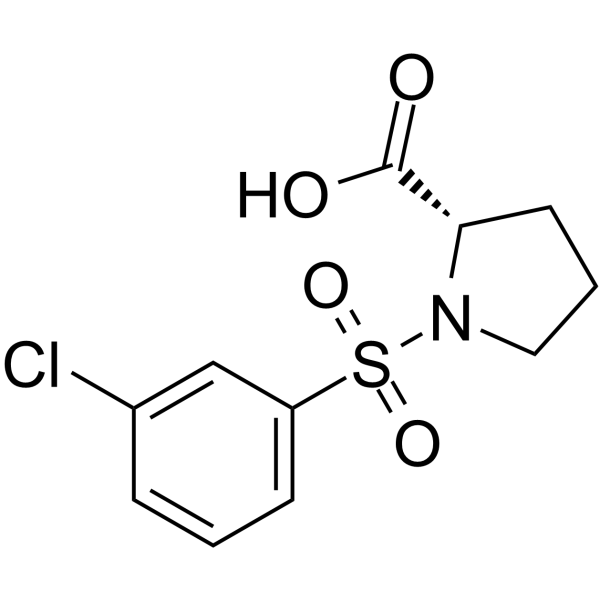 ((3-Chlorophenyl)sulfonyl)proline  Chemical Structure