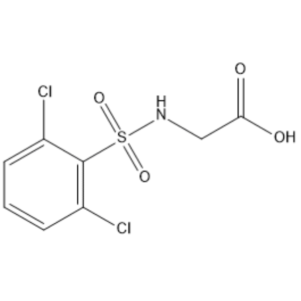 ((2,6-Dichlorophenyl)sulfonyl)glycine  Chemical Structure