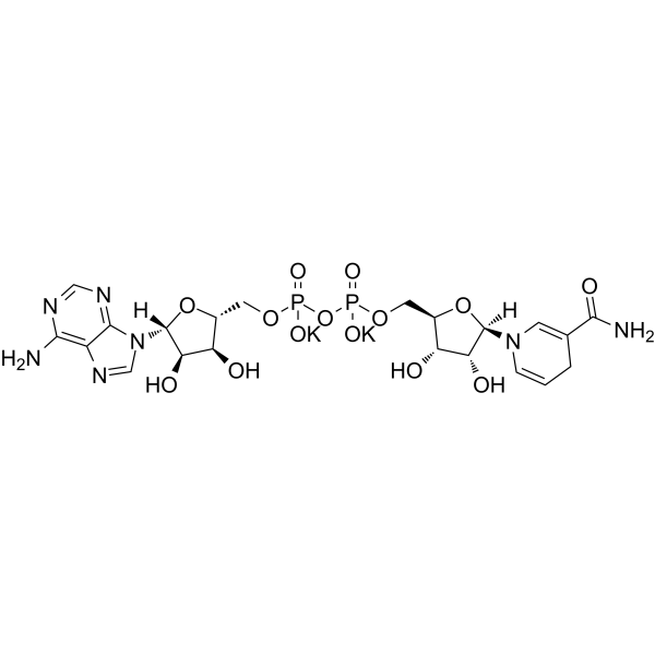 β-Nicotinamide adenine dinucleotide reduced dipotassium  Chemical Structure