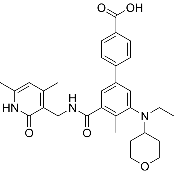 Tazemetostat de(methyl morpholine)-COOH  Chemical Structure