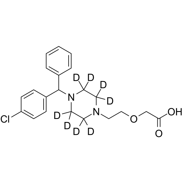 Cetirizine D8  Chemical Structure