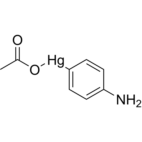 p-Aminophenylmercuric acetate  Chemical Structure