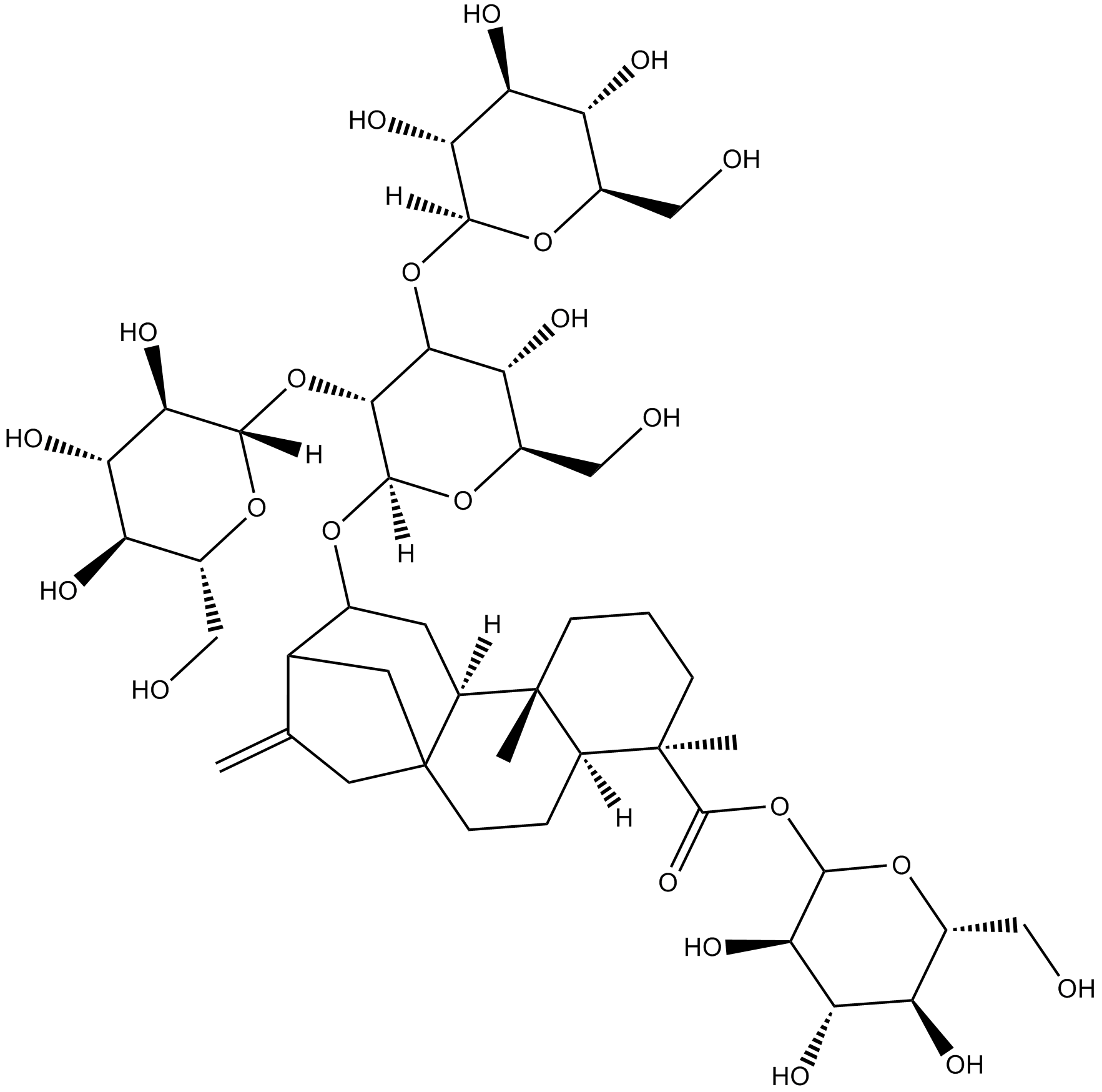 Rebaudioside A   Chemical Structure