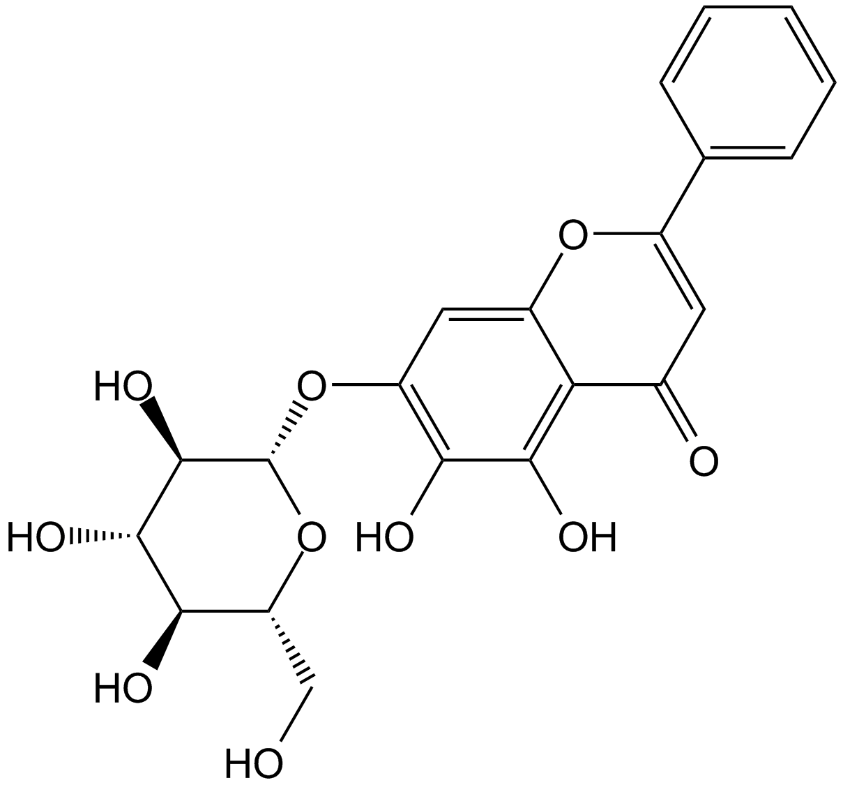 Oroxin A  Chemical Structure