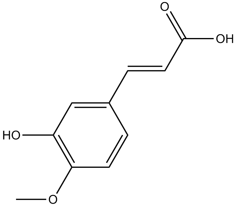 3-Hydroxy-4-methoxycinnamic acid  Chemical Structure