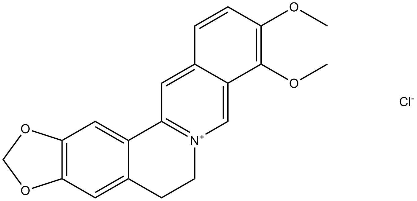 Berberine hydrochloride  Chemical Structure