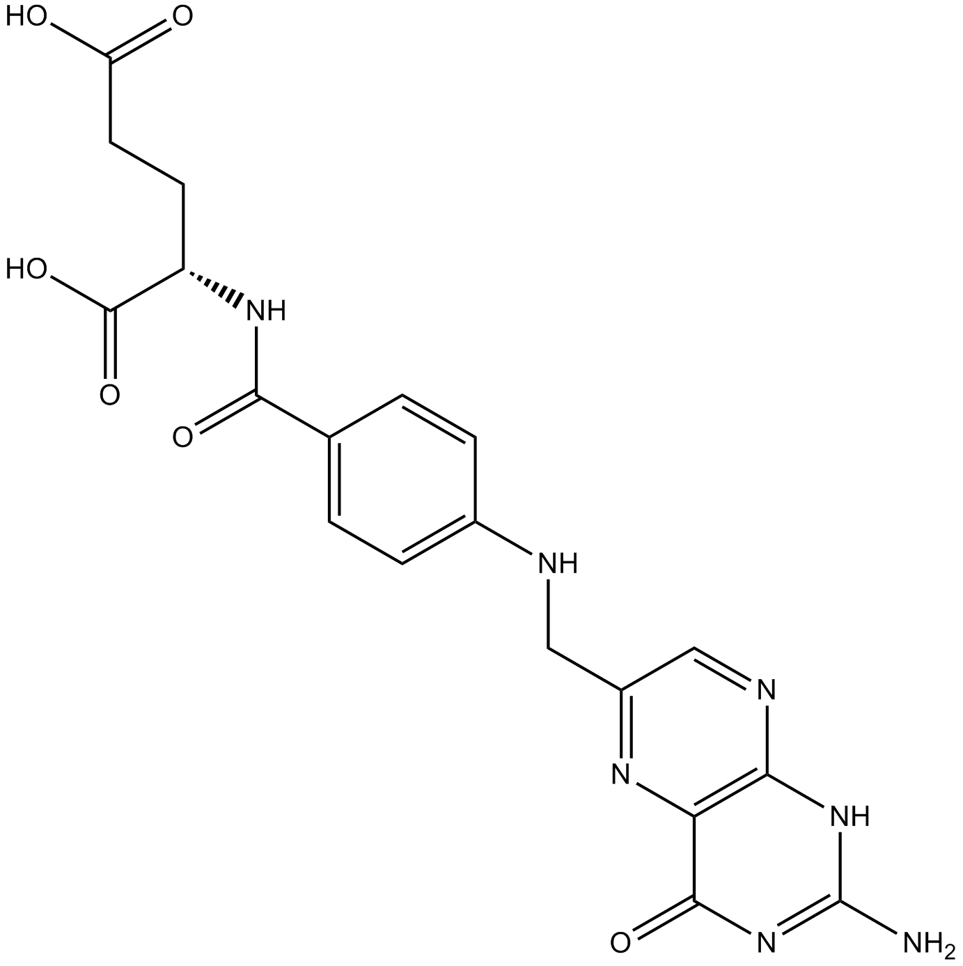 Folic acid Chemical Structure