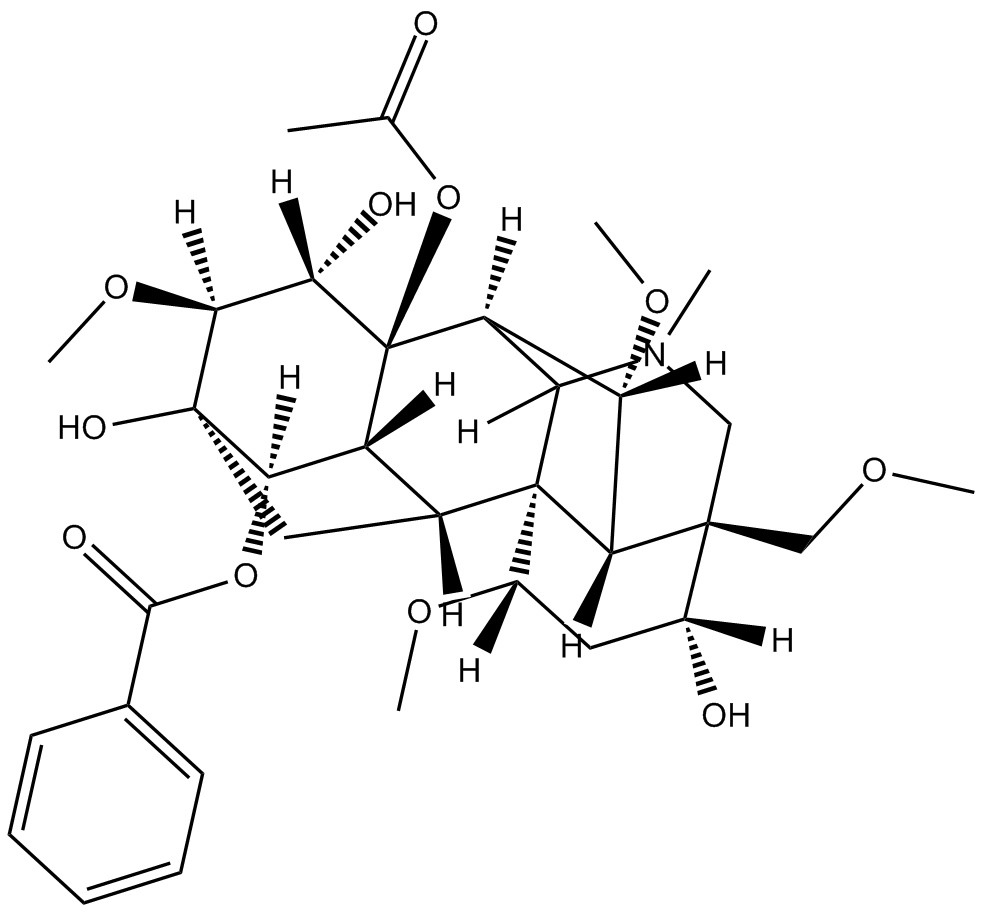 Mesaconitine  Chemical Structure
