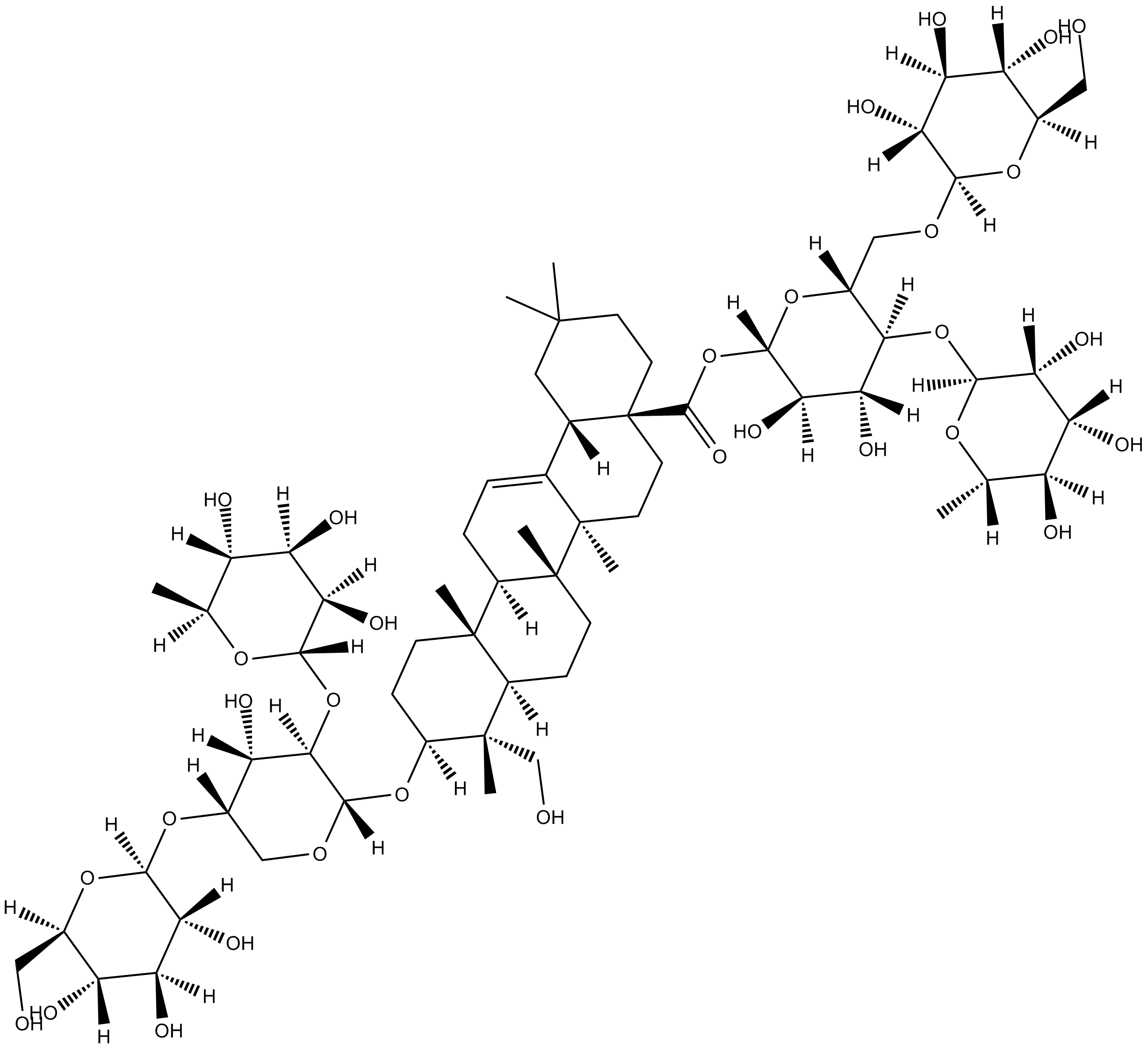 Pulsatillasaponin H Chemical Structure