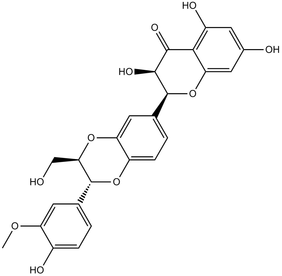 Isosilybin  Chemical Structure