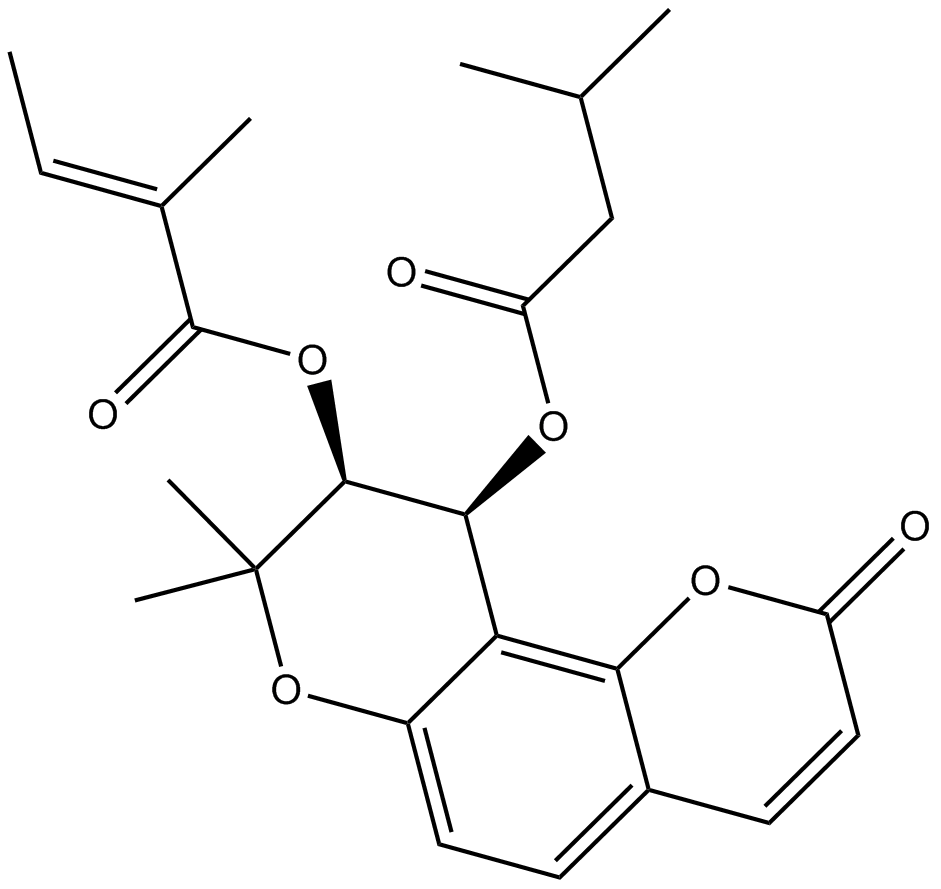 (+)- Praeruptorin C  Chemical Structure