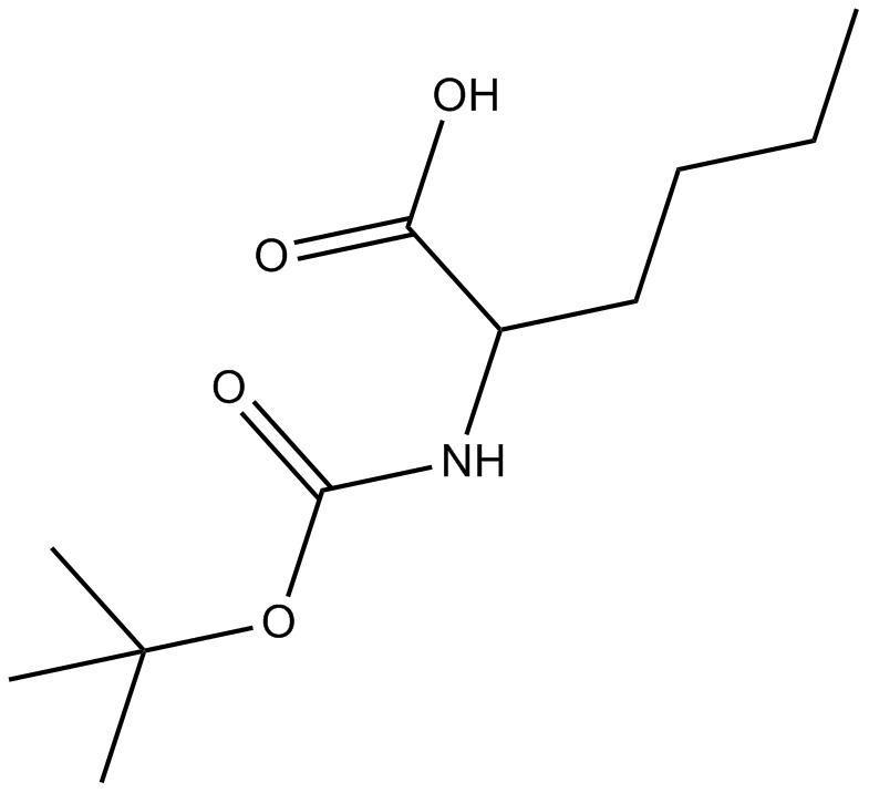 Boc-Nle-OH Chemische Struktur