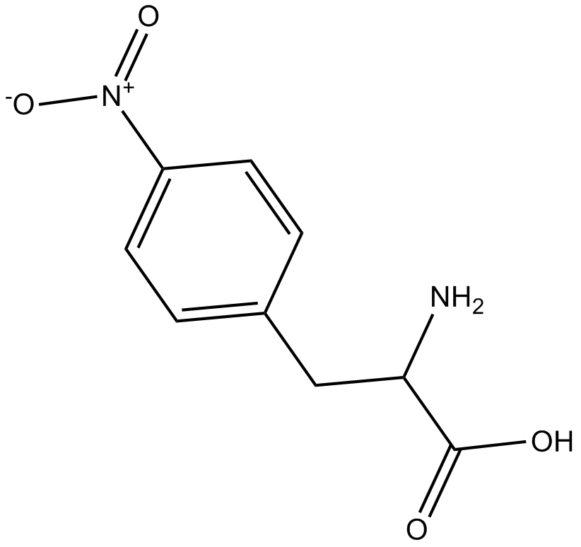 H-DL-Phe(4-NO2)-OH 化学構造