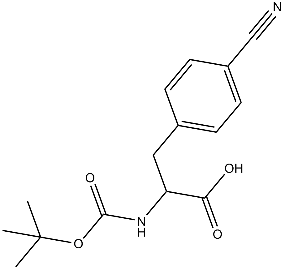 Boc-D-Phe(4-CN)-OH  Chemical Structure
