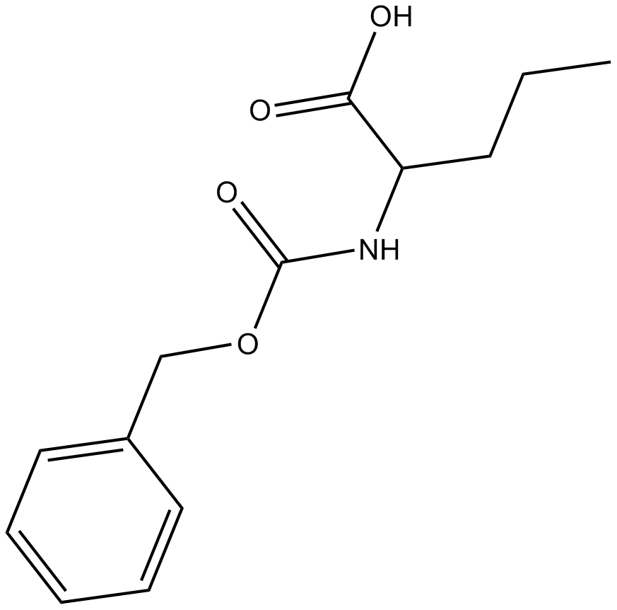 Z-DL-Nva-OH 化学構造