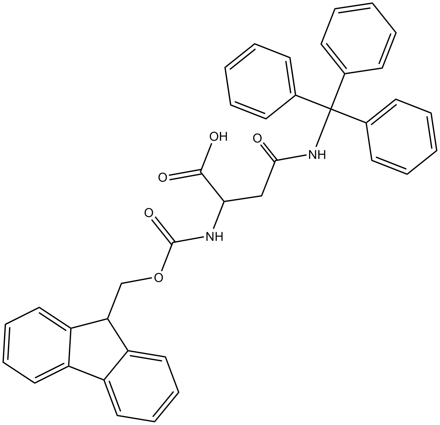 Fmoc-Asn(Trt)-OH  Chemical Structure