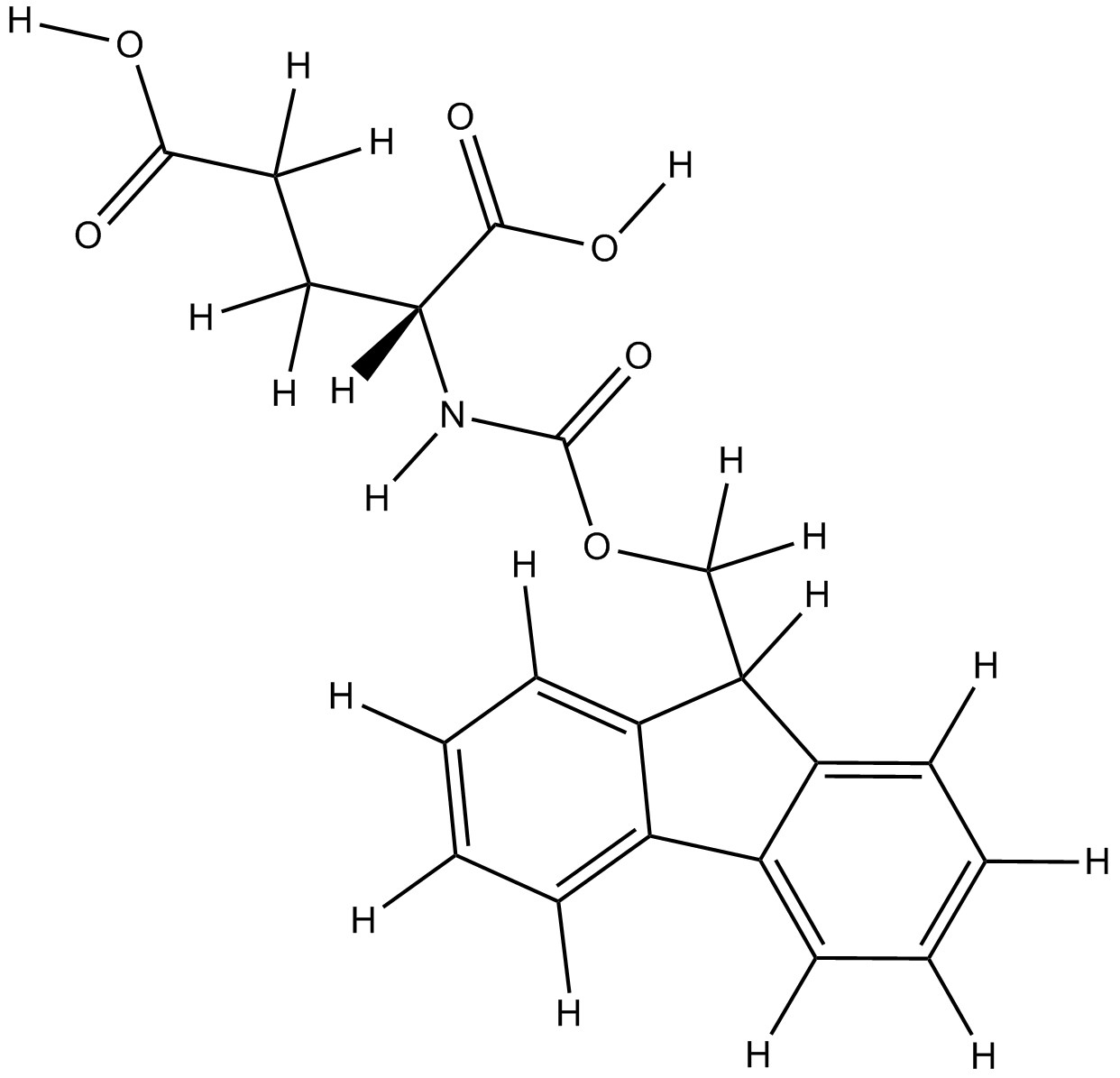 Fmoc-D-Glu-OH  Chemical Structure