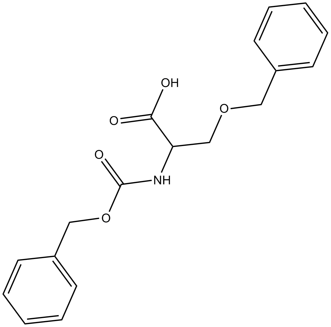 Z-Ser(Bzl)-OH Chemische Struktur