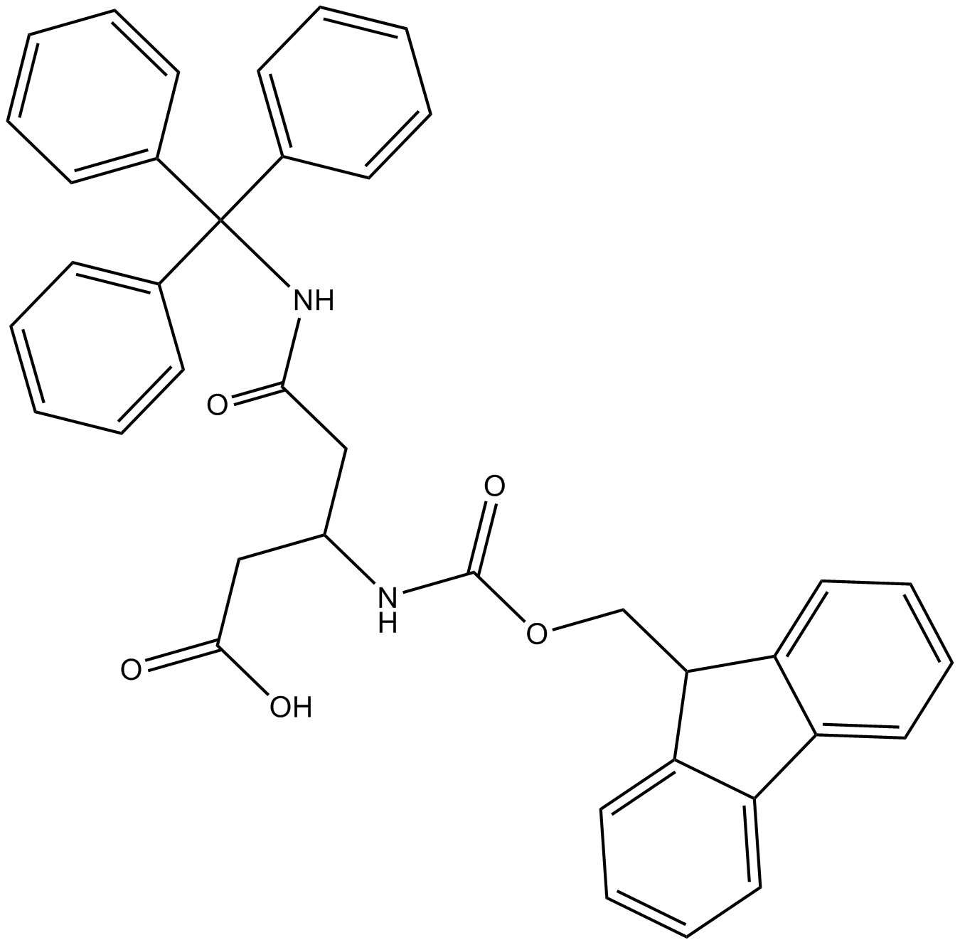 Fmoc-?-HoAsn(Trt)-OH  Chemical Structure