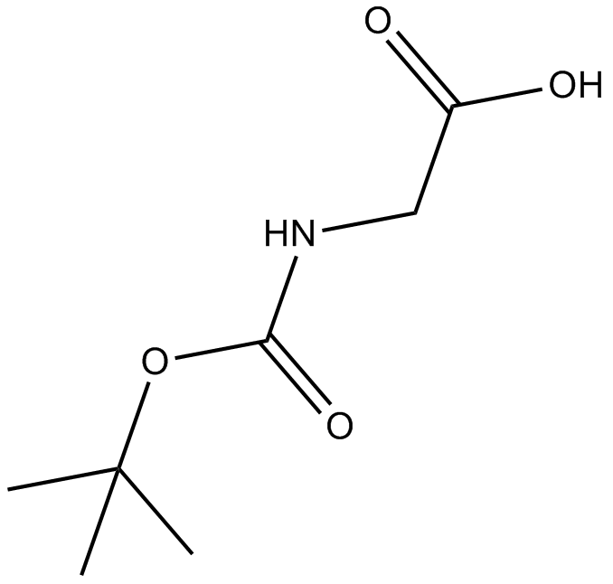 Boc-Gly-OH 化学構造
