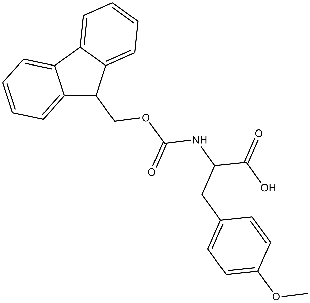 Fmoc-D-Tyr(Me)-OH 化学構造