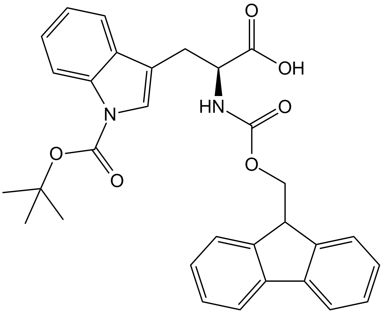 Fmoc-Trp(Boc)-OH  Chemical Structure