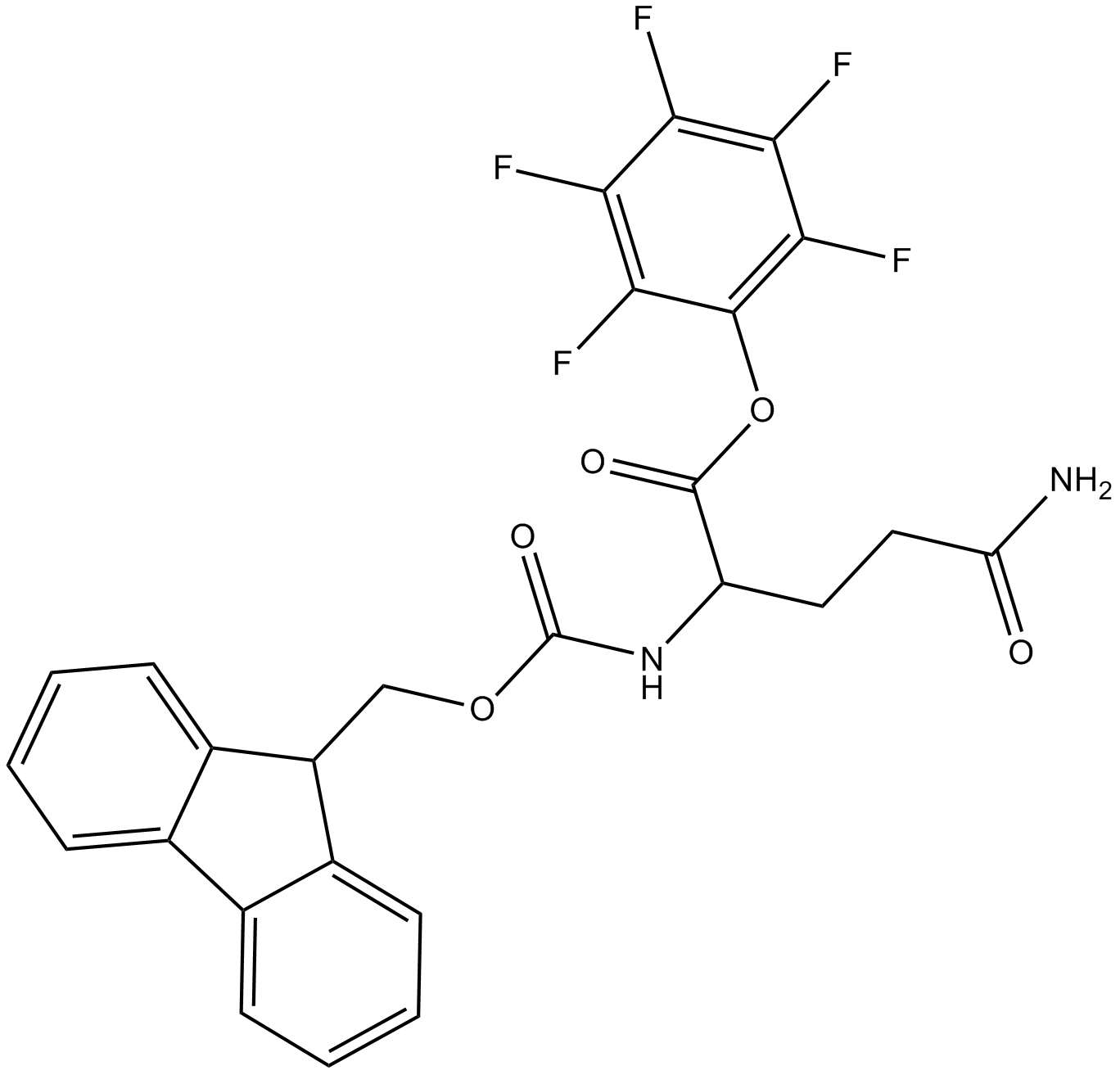 Fmoc-D-Gln-OPfp  Chemical Structure