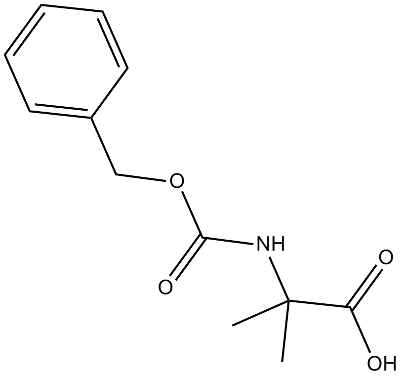 Z-Aib-OH 化学構造