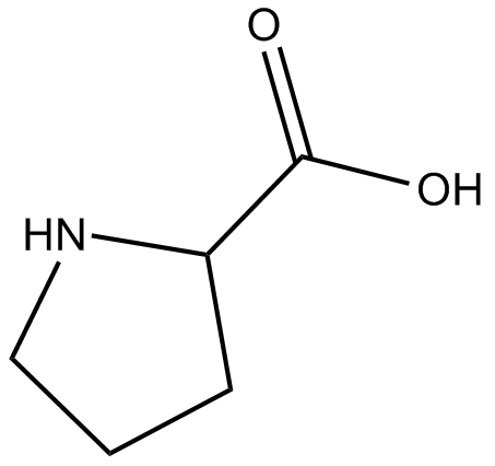 H-DL-Pro-OH 化学構造