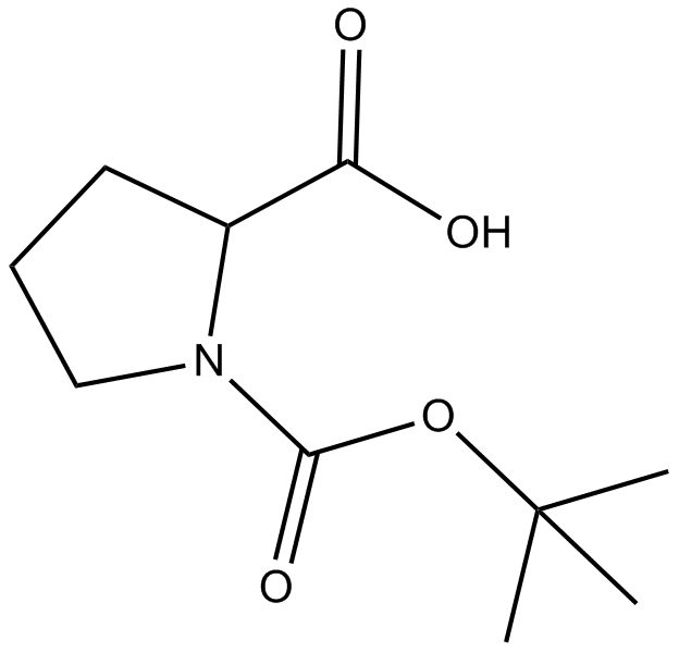 Boc-DL-Pro-OH  Chemical Structure