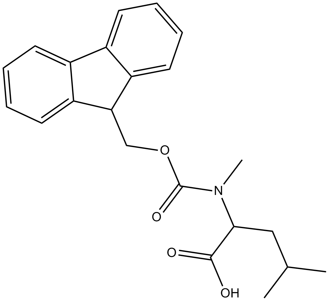 Fmoc-N-Me-Leu-OH  Chemical Structure