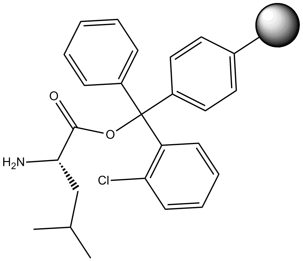 H-Leu-2-Chlorotrityl Resin  Chemical Structure