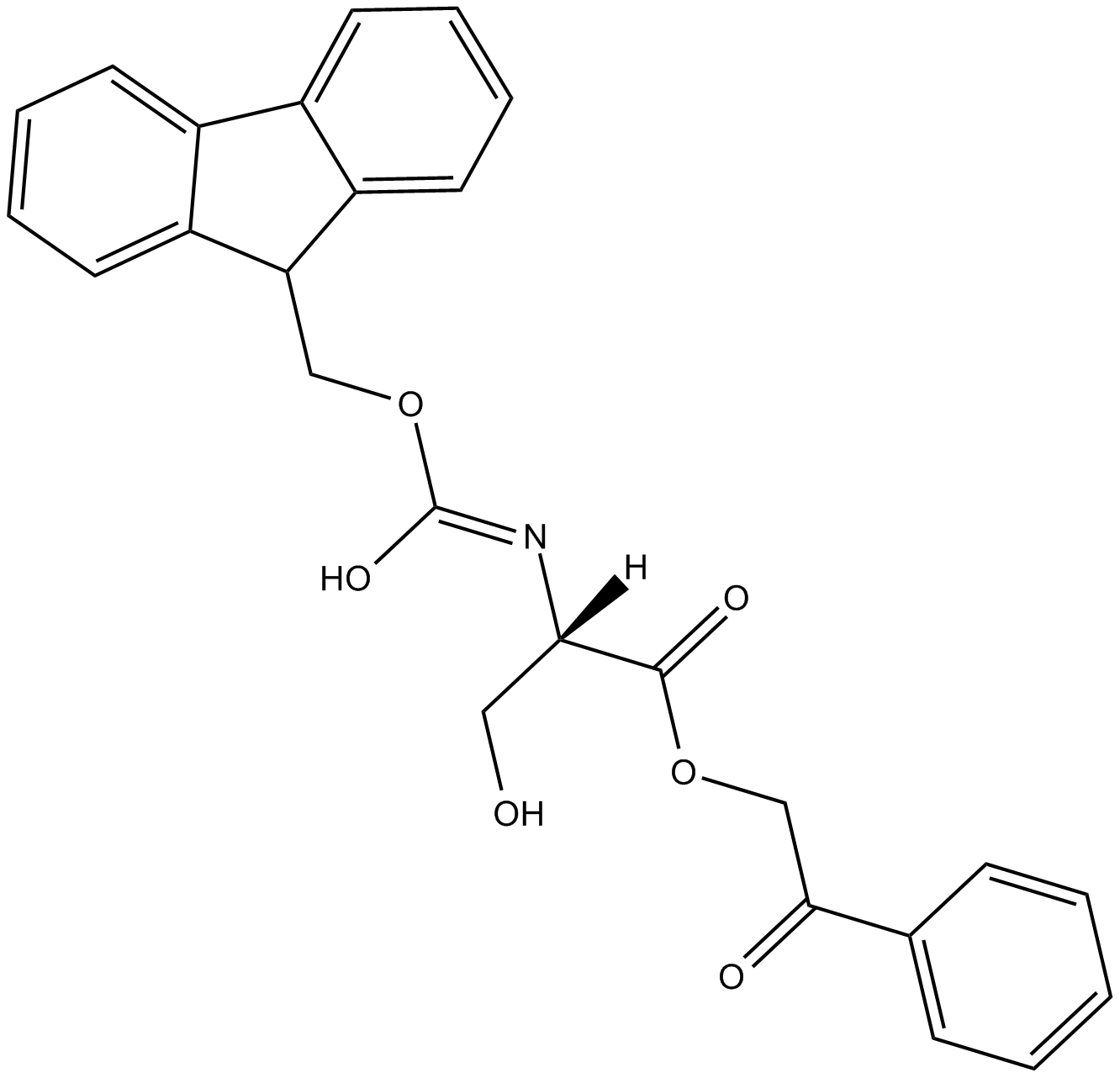 Fmoc-Ser-OPAC  Chemical Structure
