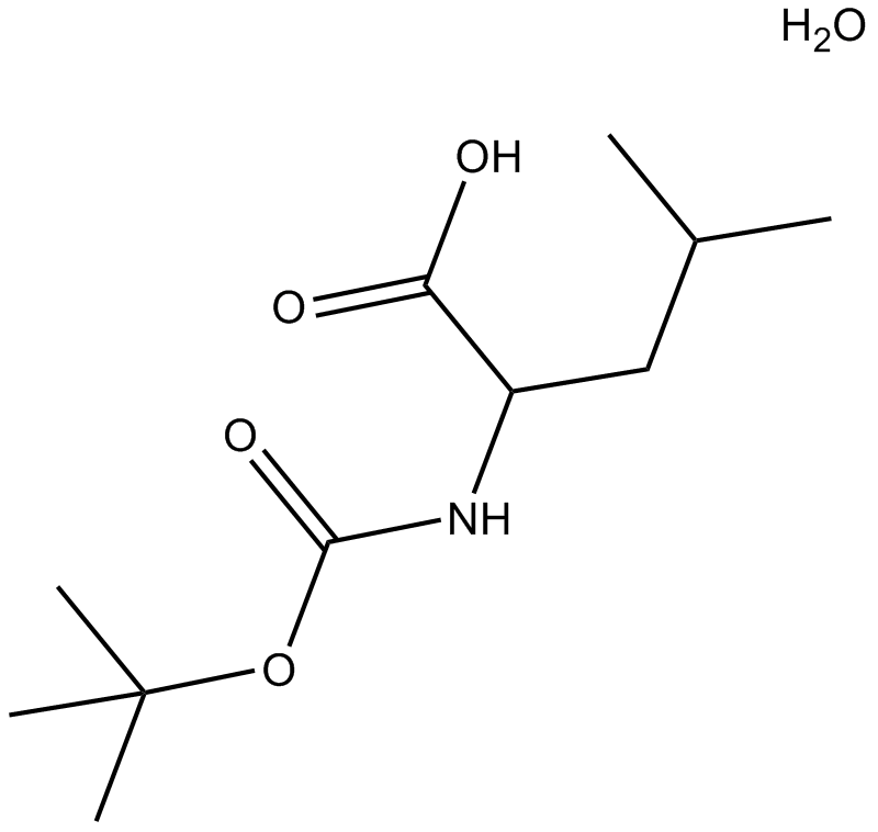 Boc-D-Leu-OH.H2O  Chemical Structure